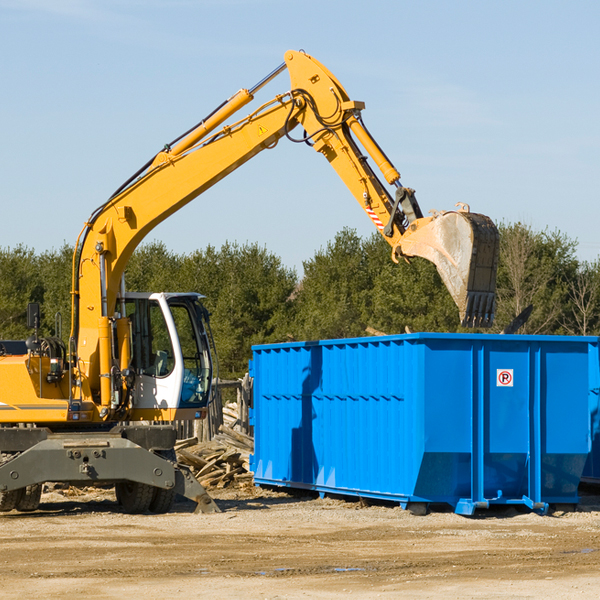 what size residential dumpster rentals are available in Ardentown